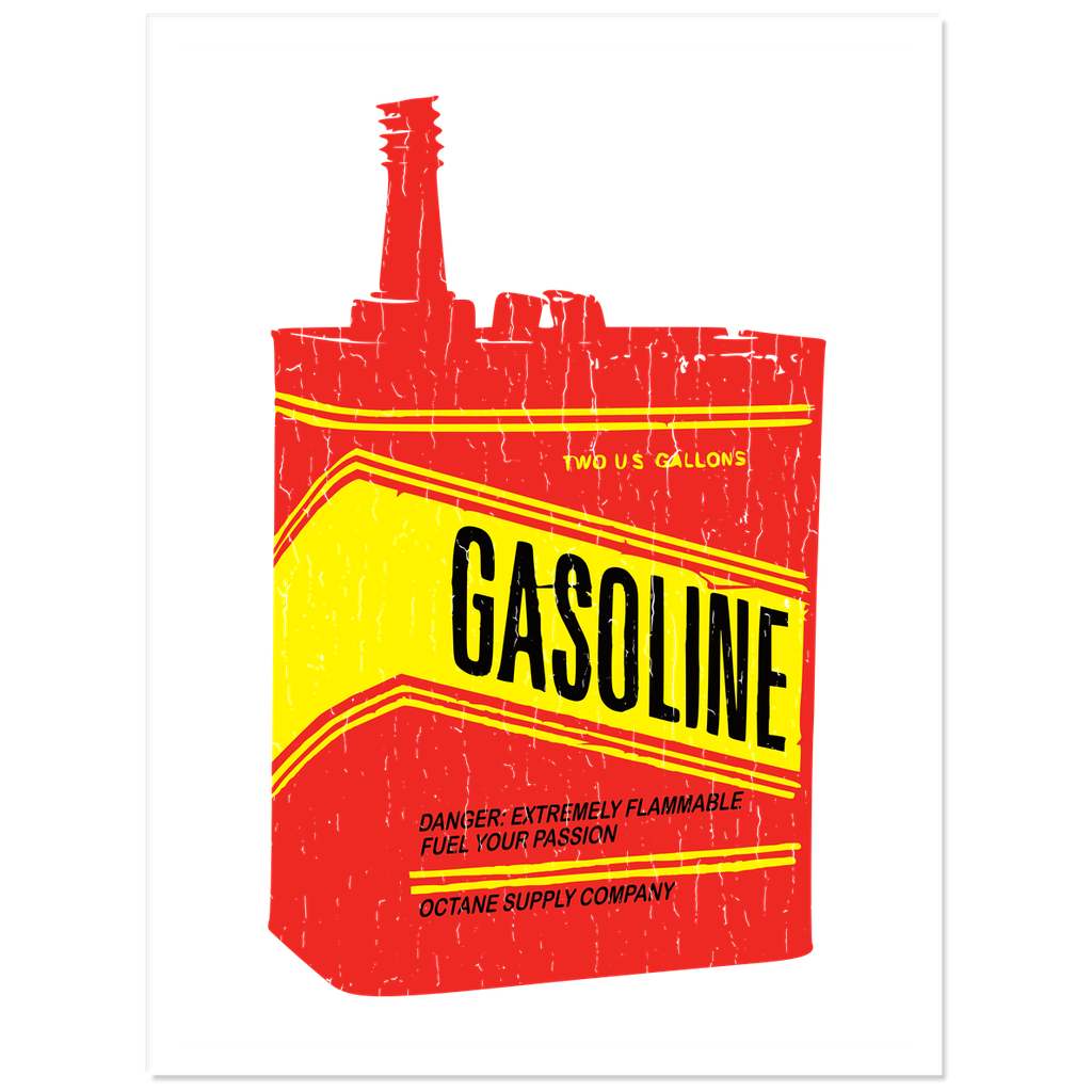 Vintage Gas Can Weather Resistant Vinyl Stickers
