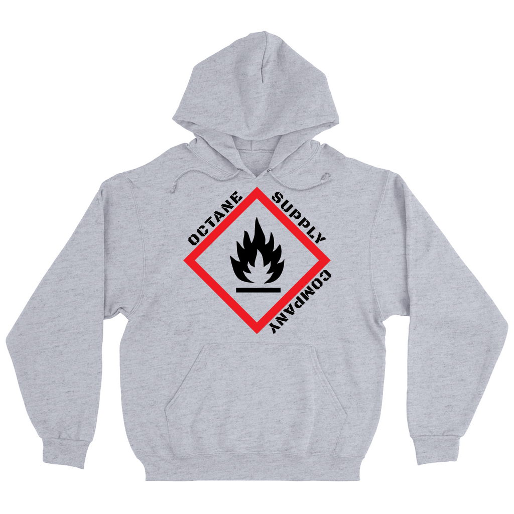 Warning Flammable Liquid Heavyweight Hoodie